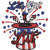 Lets-Get-Lit - Embroidery Design - FineryEmbroidery